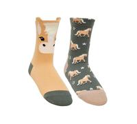 LeMieux Mini Cotton Character Socks Haflinger 2 Pack - Rosemary