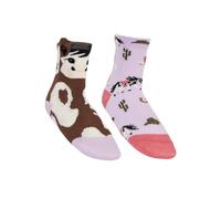 LeMieux Mini Cotton Character Socks Paint Pony 2 Pack - Lilac