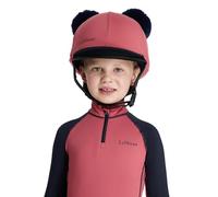 LeMieux Mini Double Childrens Pom Hat Silk - Cranberry