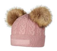 LeMieux Mini Double Pom Childrens Beanie Hat Pink Quartz