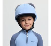 LeMieux Mini Double Pom Hat Silk - Powder Blue - Powder Blue