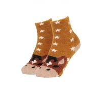 LeMieux Mini Fluffy Character Socks - Chancer - Super Soft and Fluffy - Perfect for under wellies - UK 6-9