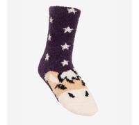 LeMieux Mini Fluffy Character Socks - Juniper - Purple - Size: Small