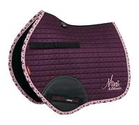 LeMieux Mini Jump Suede Square Saddle Pads for Ponies - Breathable & Soft - Bamboo Lining - Saddle Pads for Horses - Equestrian Riding Equipment and Accessories - Fig