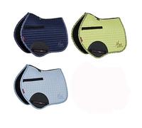 LeMieux Mini Jump Suede Square Saddle Pads for Ponies - Breathable & Soft - Bamboo Lining - Saddle Pads for Horses - Equestrian Riding Equipment and Accessories - Indigo