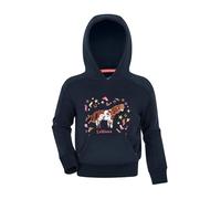 LeMieux Mini Romi Hoodie - Comfortable And Practical - Effortlessly Cosy And Warm - Features Appliqué Ponies! - Navy - 9-10 Years