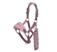 LeMieux Mini Vogue Headcollar & Leadrope - Mallow - Dark Pink - Size: Super Mini