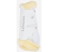 LeMieux Motionflex Fleece Edge Dressage Boots Schooling Protection Black/White
