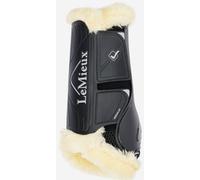 LeMieux Motionflex Dressage Boots With Fleece Edge - Black/Natural - Medium