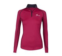 LeMieux My Base Layer in Mulberry with Thermal Regulating Fabric, Flat Lock Stitching Soft Seams & 360 Degree Stretch - UK 12