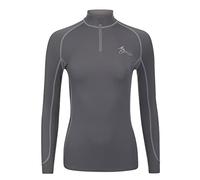 LeMieux My Base Layer in Slate Grey with Thermal Regulating Fabric, Flat Lock Stitching Soft Seams & 360 Degree Stretch - XXS