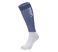 LeMieux My Competition Horse Riding Socks in Ice Blue with Closely Woven Foot, Topside Seam and Micro Weight Stretch - Twin Pack - Medium