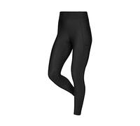 LeMieux Naomi Pull On Breeches with Full Seat Silicone Grip in Black - Supportive Elasticated High Waist - Lightweight Women's Horse Riding Pants - UK 16