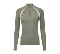 LeMieux Philippa Mesh Base Layer - UV50+ Protection - Sweat-Wicking Mesh Panels - Four-Way Stretch - Rosemary - UK16