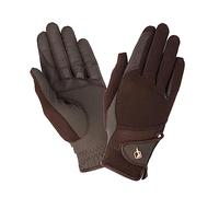 LeMieux Pro Mesh Riding Glove - Horse Riding Gloves - Brown - Size: Medium