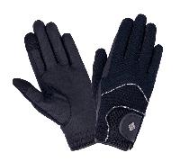 LeMieux Pro Touch 3D Mesh Riding Glove - Horse Riding Gloves - Navy - Size: Large