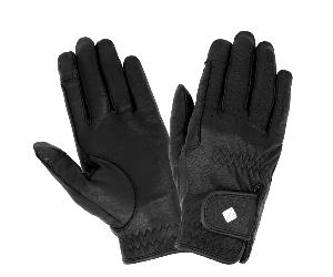 LeMieux Pro Touch Classic Leather Riding Glove - Horse Riding Gloves - Black - Size: Small