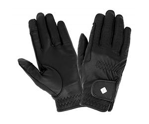 LeMieux Pro Touch Classic Leather Riding Gloves - Black Small