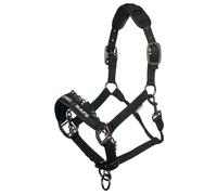 LeMieux ProSafe Horse Headcollar in Black - Extra Padding - Adjustable at Nose and Poll Strap - Cob