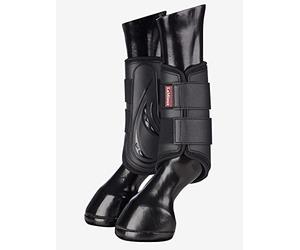 LeMieux ProShell Brushing Horse Boots - Protective Gear and Training Equipment - Equine Boots, Wraps & Accessories (Black/Large)