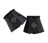 LeMieux ProShell Overreach Horse Boots - Over Reach or Bell Boots for Horses - Protective Gear and Training Equipment - Equine Boots, Wraps & Accessories (Black/Medium)