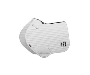 LeMieux ProSport Cotton Close Contact Competition Square Close Contact Saddlepad - White, Large