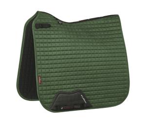 LeMieux ProSport Dressage Square Suede Saddlepad for Horses | Hunter Green