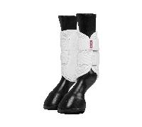 LeMieux Mesh Brushing Boots - Pair of Tough & Durable Boots - Fits Front or Back - White - Large