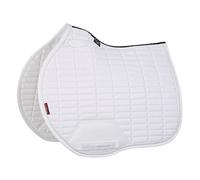 LeMieux ProSport Suede EuroJump Square With Binding Eurojump Saddlepad - White, Large