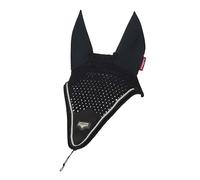 LeMieux Puissance Fly Hood - Elastic Tie & Button Attachment - Black - Medium