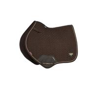 LeMieux Puissance Suede Close Contact Square - Equestrian Saddle Pad - Brown - Small/Medium
