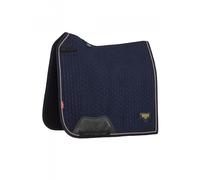 LeMieux Puissance Suede Dressage Pad - Equestrian Saddle Pad - Breathable - Navy - Large