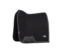 LeMieux Puissance Suede Dressage Square - Equestrian Saddle Pad - Black - Large