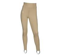 LeMieux Pull On Jodhpurs for Girls & Young Riders - Equestrian Riding Tights - Full Seat Youth Horseback Riding Gear (Beige / 5-6 Years)
