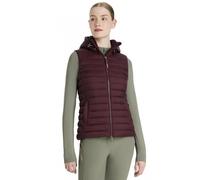 LeMieux Rose Womens Hooded Puffer Gilet - Damson