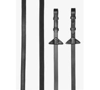 LeMieux Rubber Half Lined Reins Soft Flexible Non-Stretch Leather Black/Brown