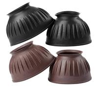 LeMieux Rubber Pull On Overreach Bell Boots - Brown - Large