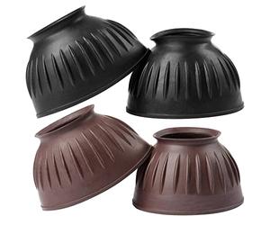 LeMieux Rubber Pull On Overreach Bell Boots - Brown - Small