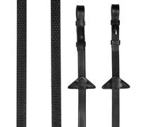LeMieux Rubber Reins - Black/Black Full