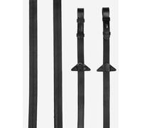 LeMieux Rubber Reins - Black/Black Pony