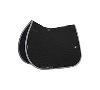 LeMieux Show Jumping Wither Relief Jump Saddle Pad - Saddle Pads for Horses - Equestrian Riding Equipment and Accessories - (Black - Large)
