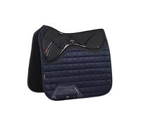 LeMieux Show Jumping X-Grip Silicone EuroJump Square Saddle Pad - Saddle Pads for Horses - Equestrian Riding Equipment and Accessories - (Navy - Large)