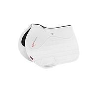 LeMieux Show Jumping X-Grip Twin Sided EuroJump Square Saddle Pad - Saddle Pads for Horses - Equestrian Riding Equipment and Accessories - (White - Large)