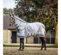 LeMieux Kudos Shower Pro Waterproof Fly Rug - Breathable Ripstop Fabric - AntiStatic - Full Neck - Grey - 6ft9ins