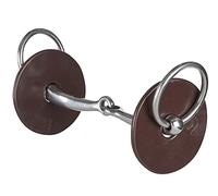 LeMieux Silicone Horse Bit Rings Pair in Brown - Soft, Pliable Reduces Chafing & Rubbing - One Size
