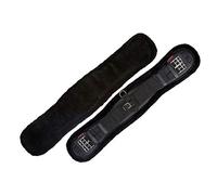 LeMieux Simuwool Integrated Mono Girth Dressage Girths - Black/Black, 65cm