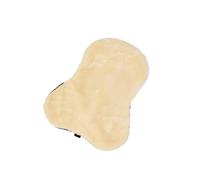 LeMieux Simuwool Seat Saver - Elasticated Side Straps - Adjustable Gullet Strap - Faux Lambswool - Natural