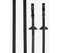 LeMieux Soft Rubber Reins - Black/Black Cob