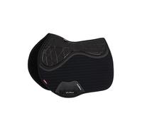LeMieux Soft Shell Anti Slip Eurojump Square - Saddle Stability, Grip & Comfort - Breathable - Black - Large
