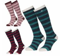 LeMieux Sophie Stripe Fluffies Childrens Socks- Spruce